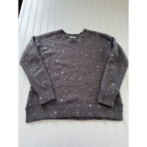 Maurices Gray Star Sweater S Sparkle Knit Long Sleeve Pullover